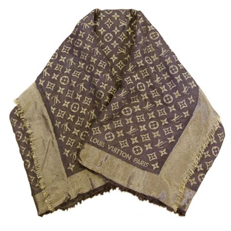 louis vuitton gold shawl|genuine Louis Vuitton scarf.